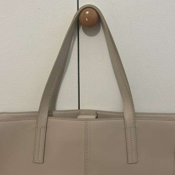 See by Chloé Tilda Leather Braided Tote In Cement Beige - Picture 12 of 16